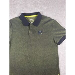 Aston Martin Racing Heather Green Polo Shirt Logo Embroidered Size XL* Y2K Auto